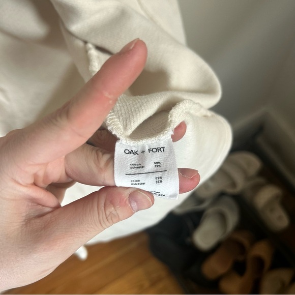 Oak and Fort White Open Front‎ Long Cardigan - Picture 4 of 4